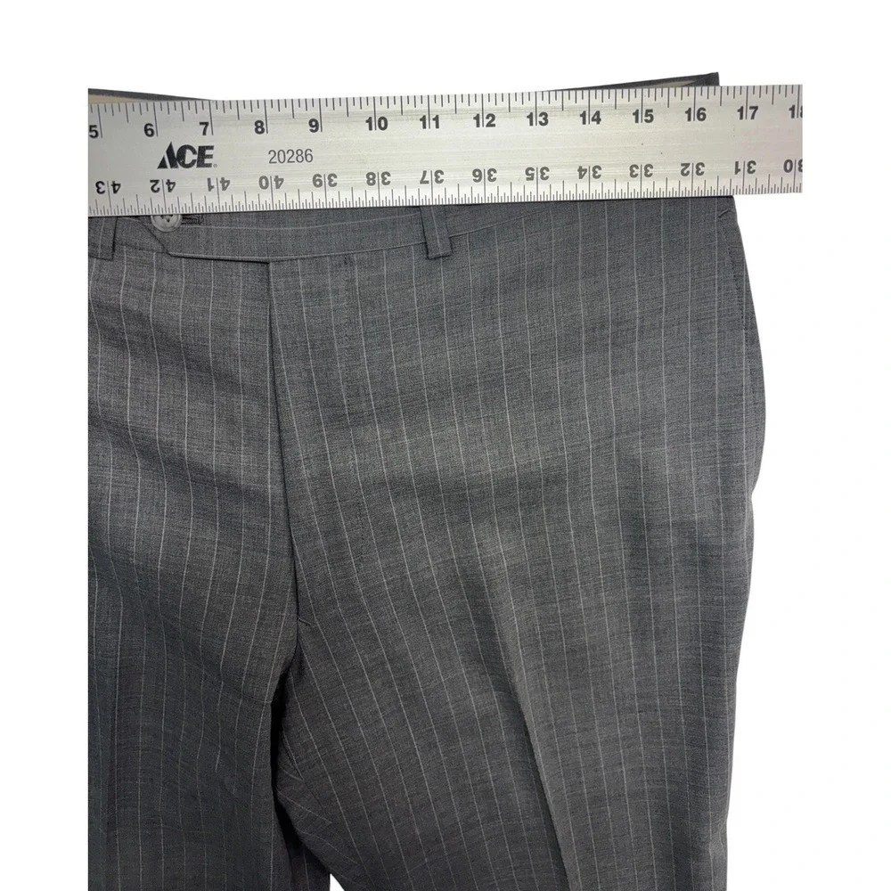 Brooks Brothers 42R 33x30 Gray Pinstripe 2pc Pant Suit Regent Brookscool‎ Canvas